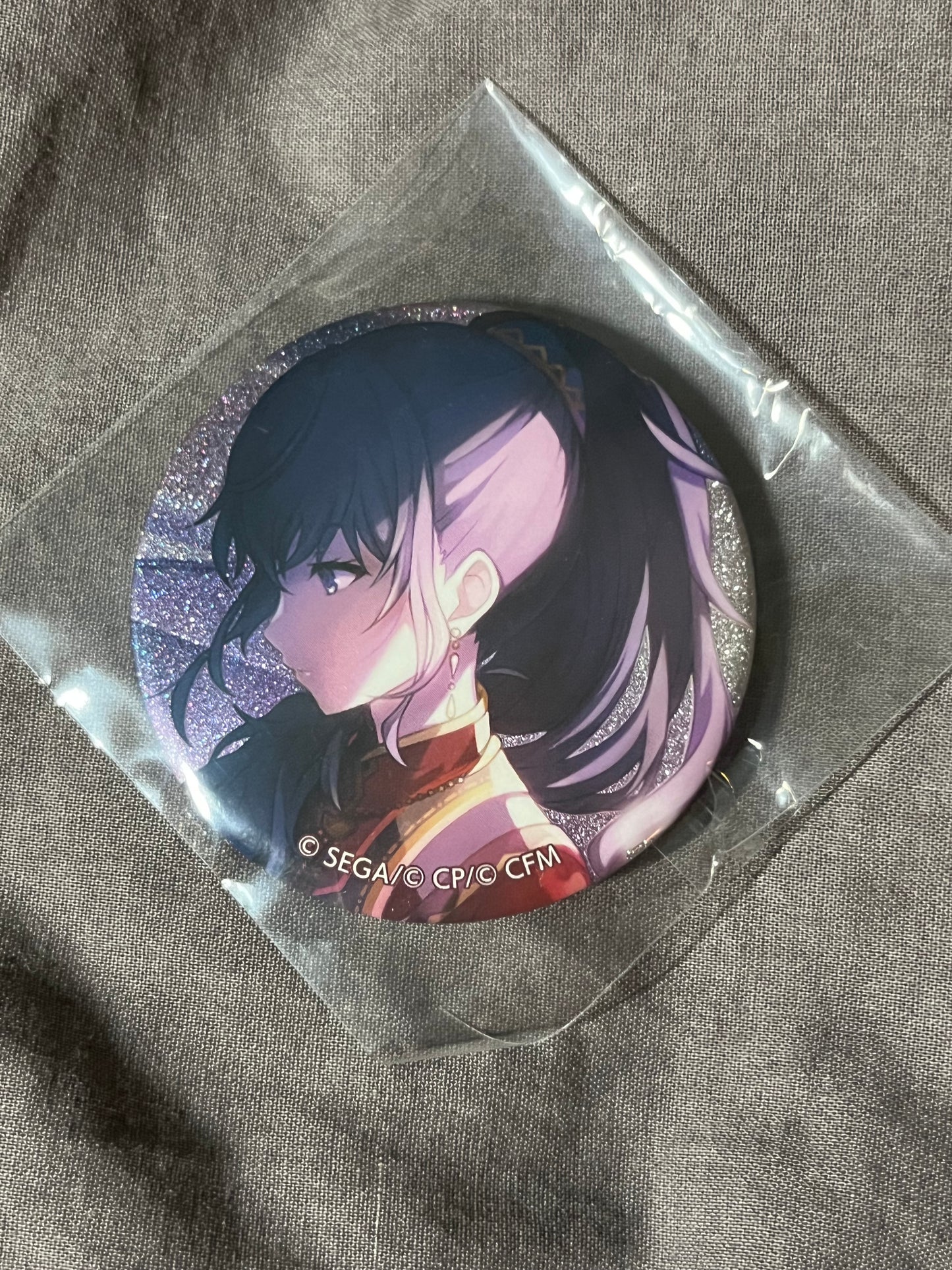 Project Sekai - Mafuyu Asahina "Colorful Recollection" Circle Glitter Badge [TRAINED]