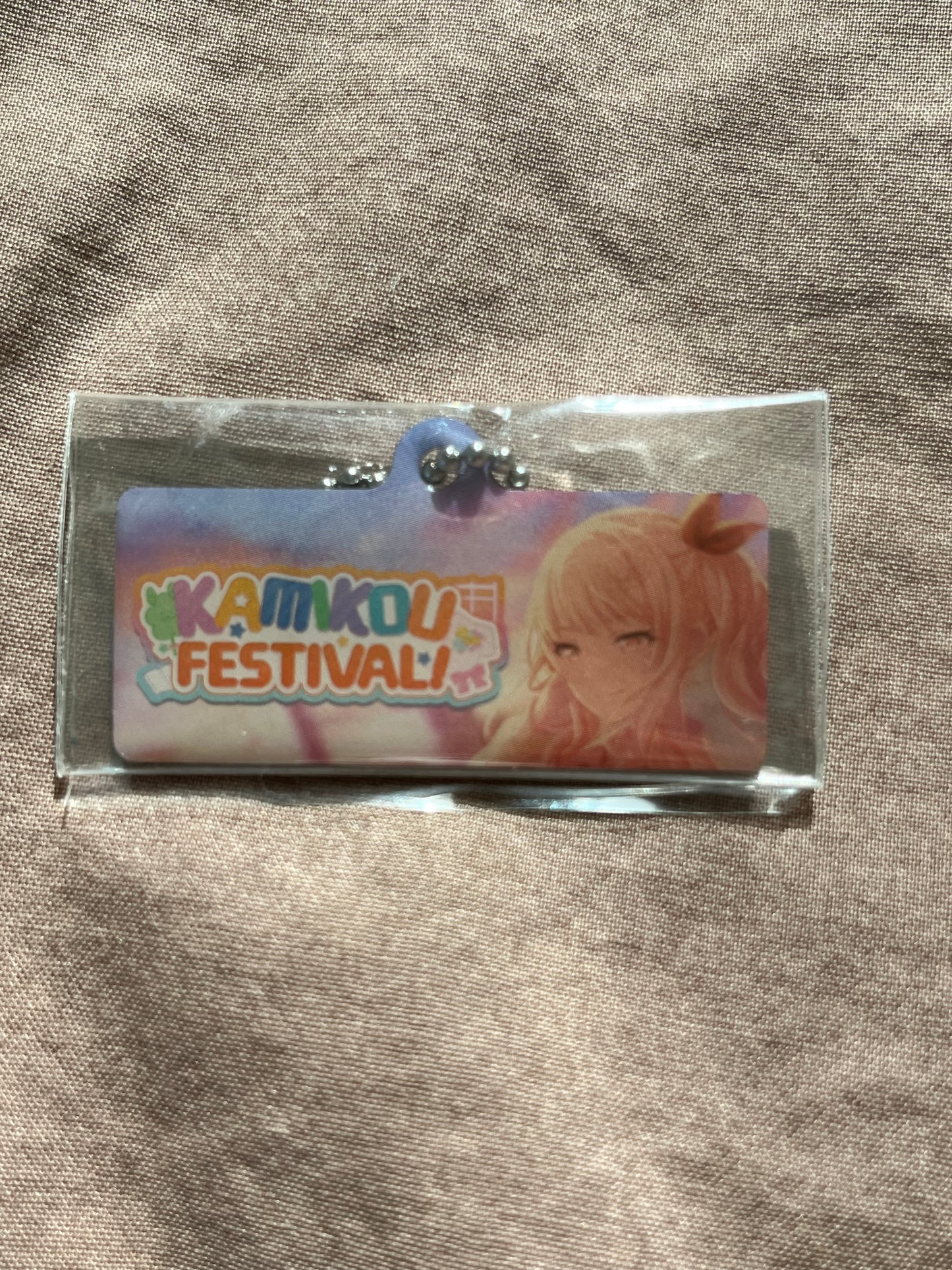 Project Sekai - Mizuki Akiyama “KAMIYAMA HIGH FESTIVAL!" Metal Event Keychain [UNTRAINED]