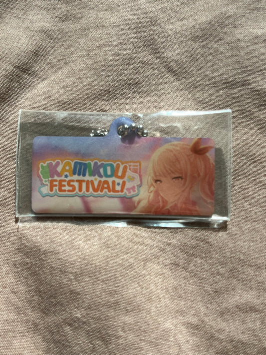 Project Sekai - Mizuki Akiyama “KAMIYAMA HIGH FESTIVAL!" Metal Event Keychain [UNTRAINED]
