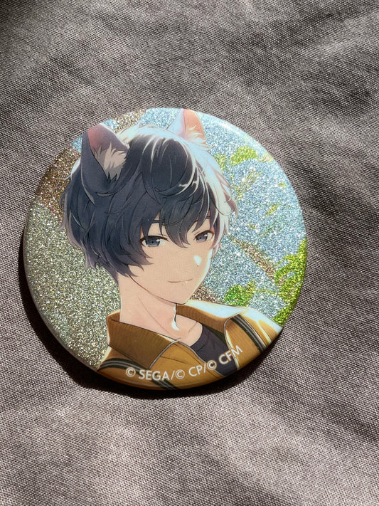 Project Sekai - KAITO "A Curious Rascal" Circle Glitter Badge [TRAINED]