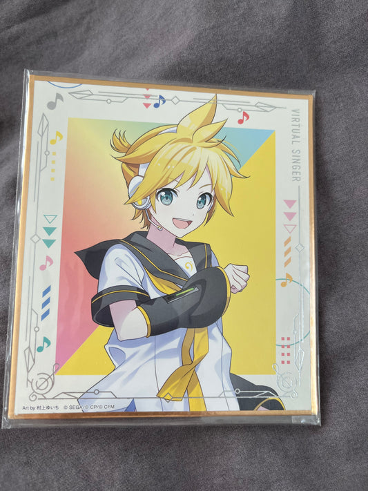 Project Sekai - Kagamine Len "Brand New World" Shikishi Board