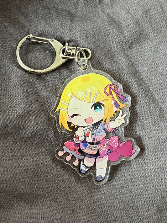 Project Sekai - Kagamine Rin “Colorful Live 4th Unison” Chibi Acrylic Keychain