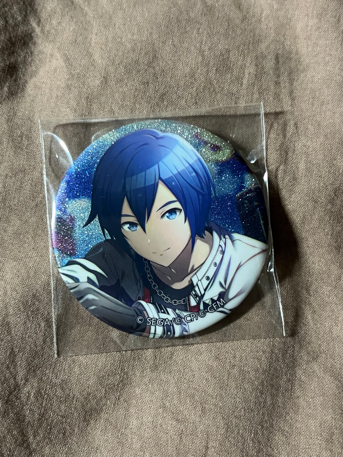 Project Sekai - KAITO “That day, the sky was far away” Circle Glitter Badge [TRAINED]