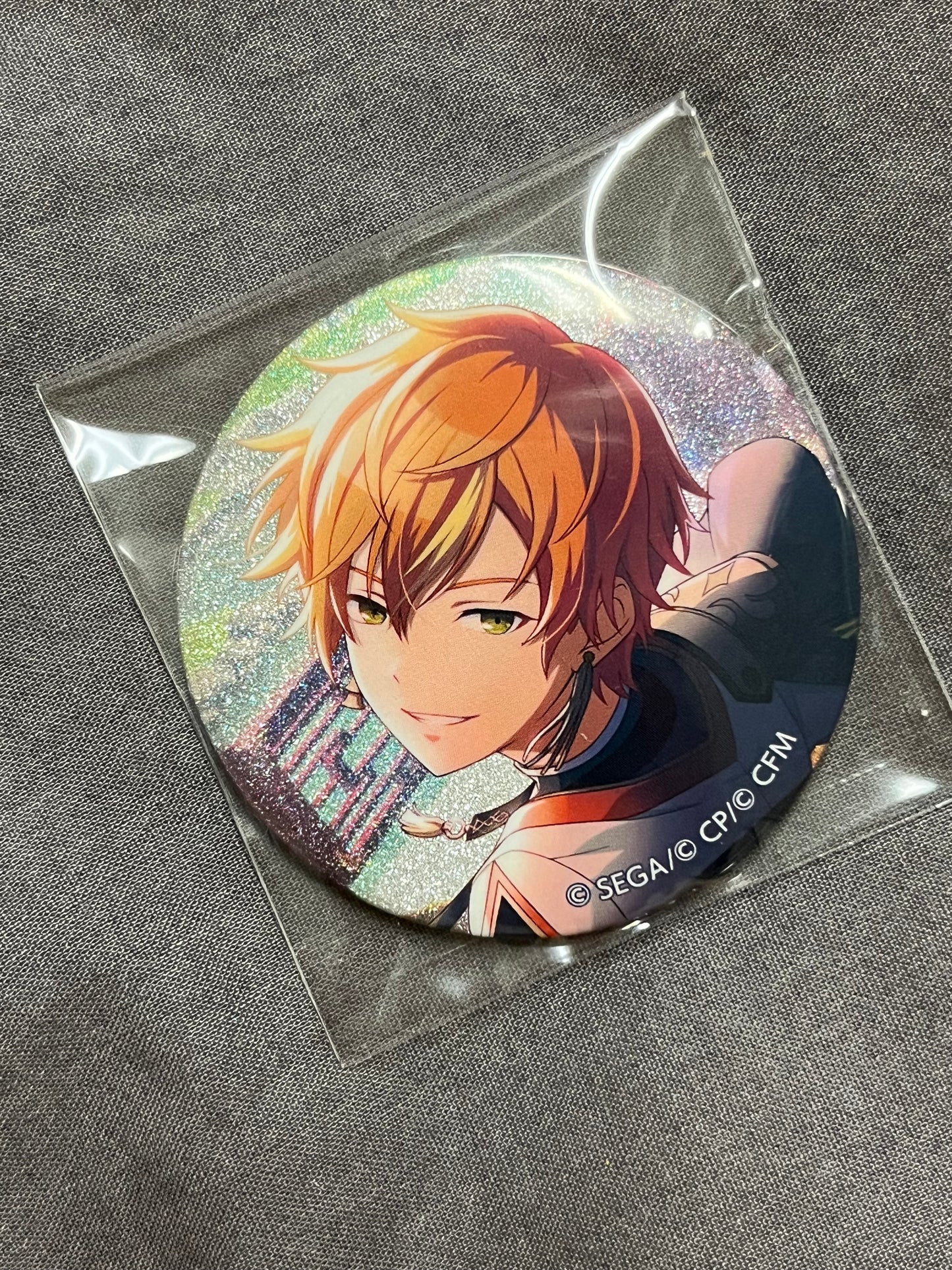 Project Sekai - Akito Shinonome “Heat Up! Kamiyama High Cheering Squad!” Circle Glitter Badge [TRAINED]