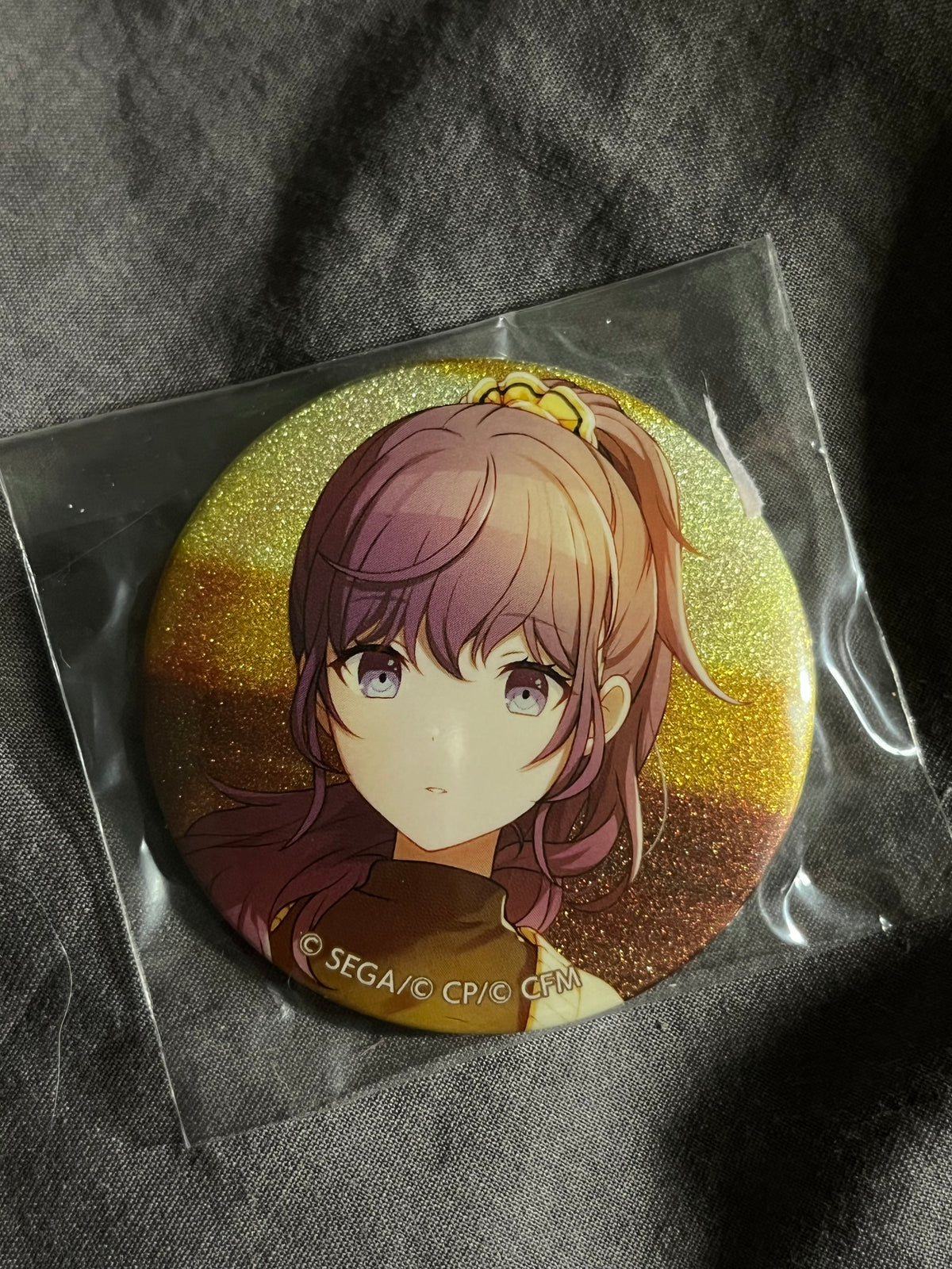 Project Sekai - Mafuyu Asahina “Let It Ring! Beautiful Sound!” Circle Glitter Badge [UNTRAINED]