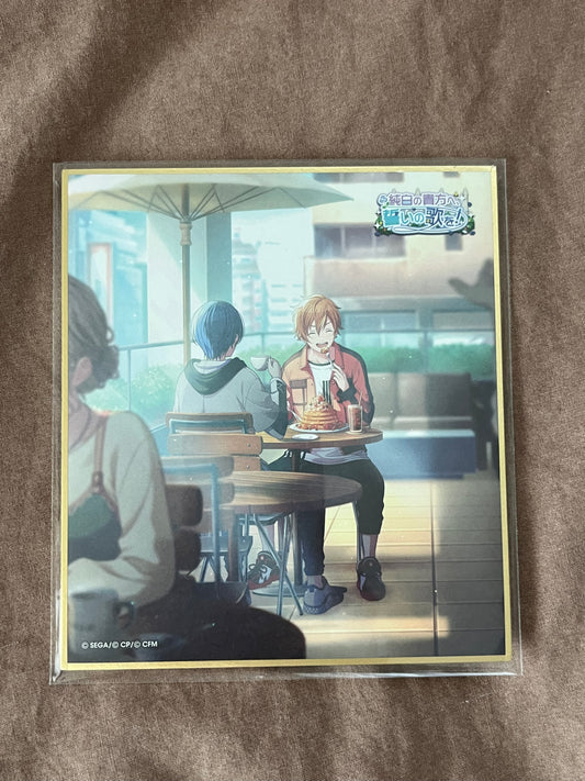 Project Sekai - Akito Shinonome "A Song of Vows for You, Dressed in Pure White!" Shikishi Board [UNTRAINED]