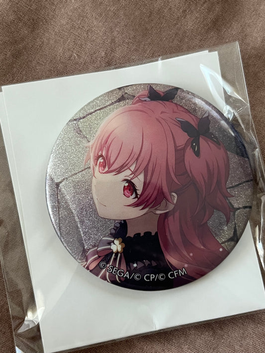 Project Sekai - Airi Momoi "Raise Your Bow in a Snow-White World" Circle Glitter Badge [TRAINED]