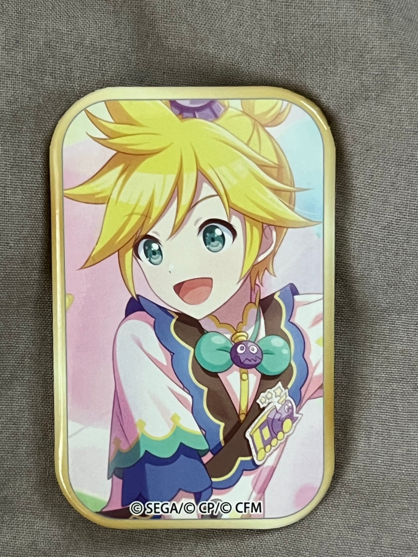 Project Sekai - Kagamine Len “In the Best Way Possible!” Square Badge [TRAINED]
