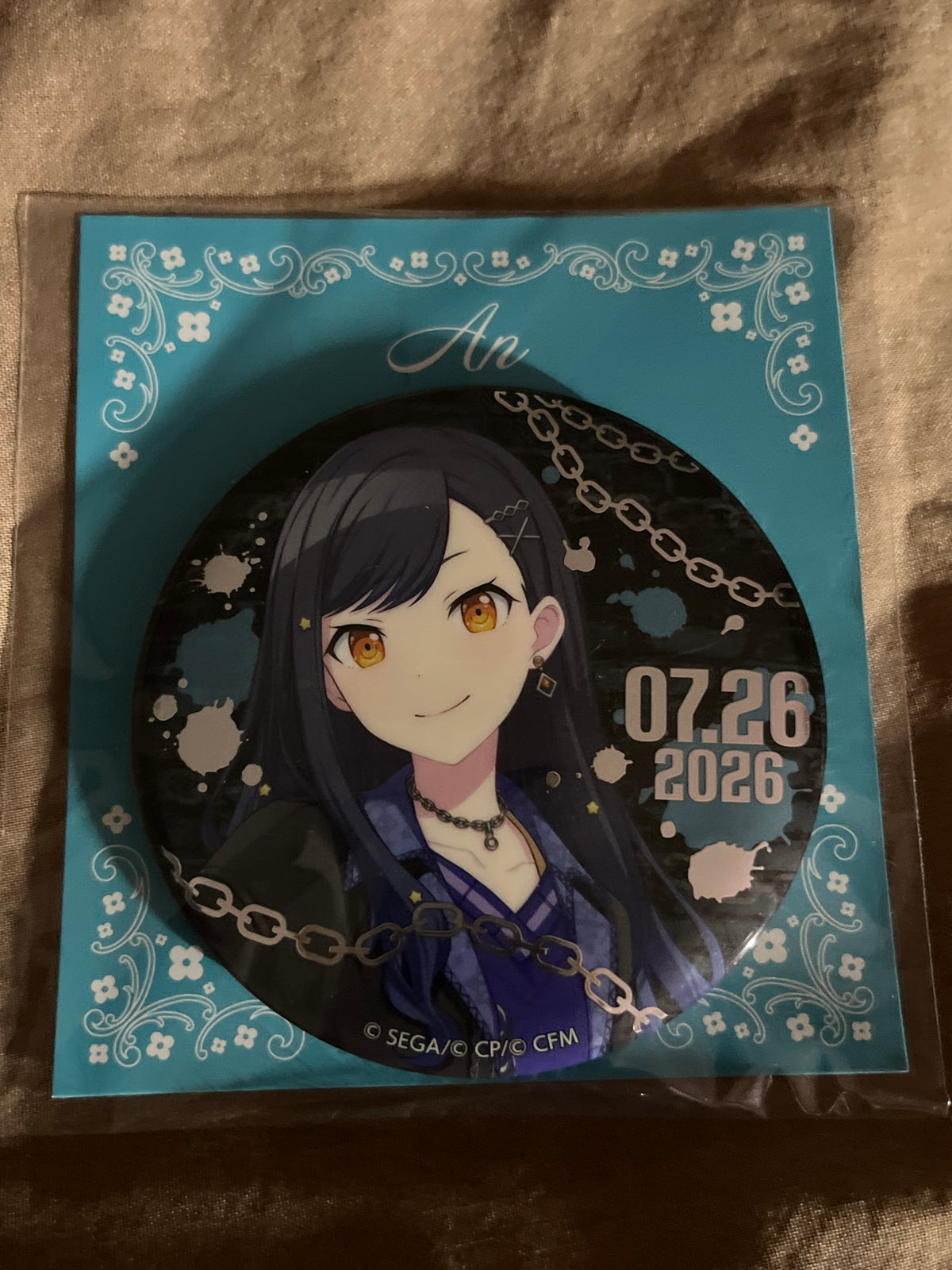 Project Sekai - An Shiraishi "Find A Way Out" Birthday Kuji Circle Badge