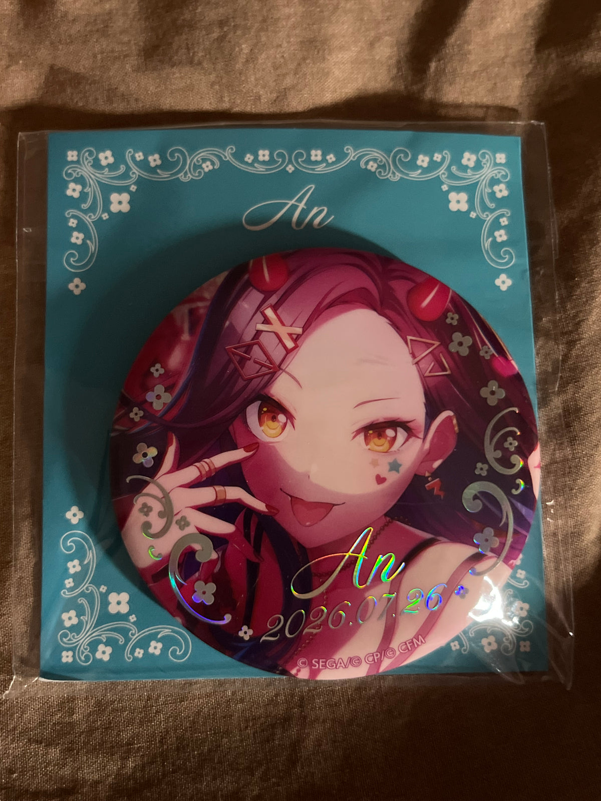 Project Sekai - An Shiraishi “Colorful Festival” Birthday Kuji Circle Badge