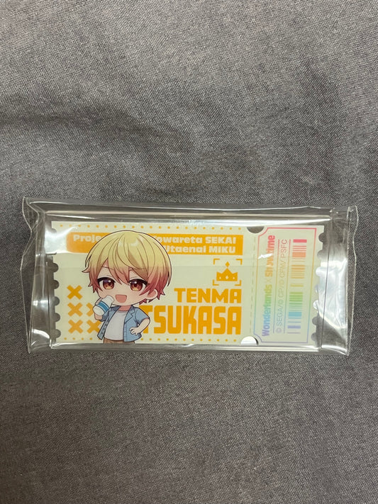 Project Sekai - Tsukasa Tenma "LAWSON Collaboration Movie Ticket" Acrylic Rectangle Badge