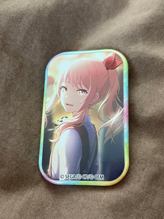 Project Sekai - Mizuki Akiyama “Our Escape for Survival” Square Badge [UNTRAINED]