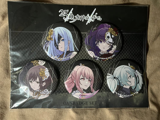 Project Sekai - Nightcord/25:00 "Jackpot Sad Girl 2DMV" Circle Badge Set