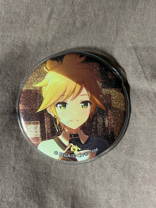 Project Sekai - Kagamine Len “The Warmth That Guides Us” Circle Glitter Badge [TRAINED]
