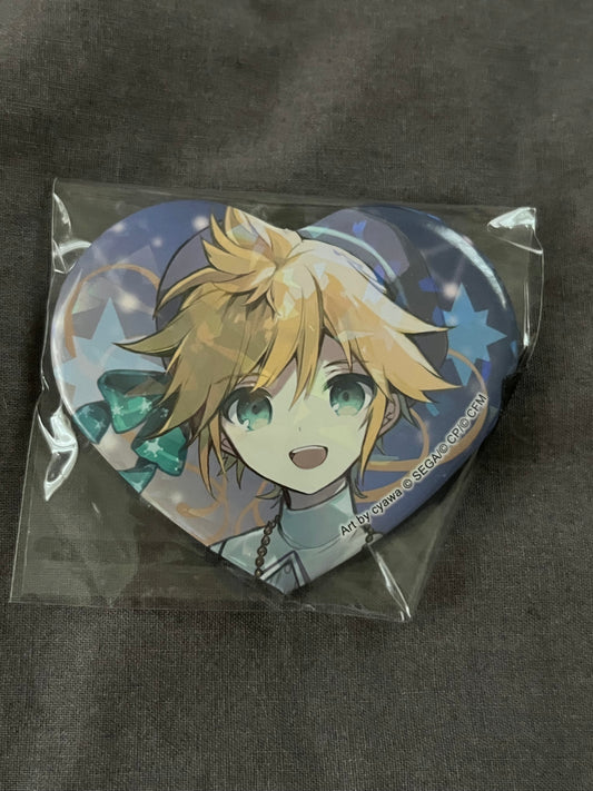 Project Sekai - Kagamine Len "STAGE OF SEKAI 2DMV" Holographic Heart Badge