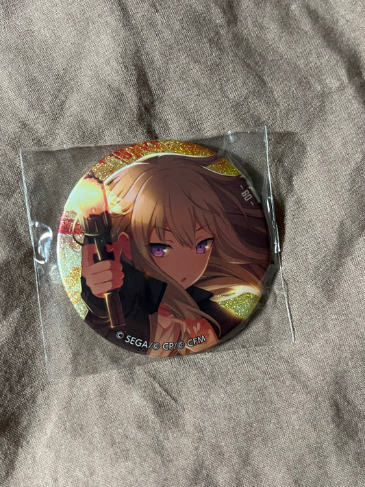 Project Sekai - Nene Kusanagi “close game/OFFLINE” Circle Glitter Badge [UNTRAINED]