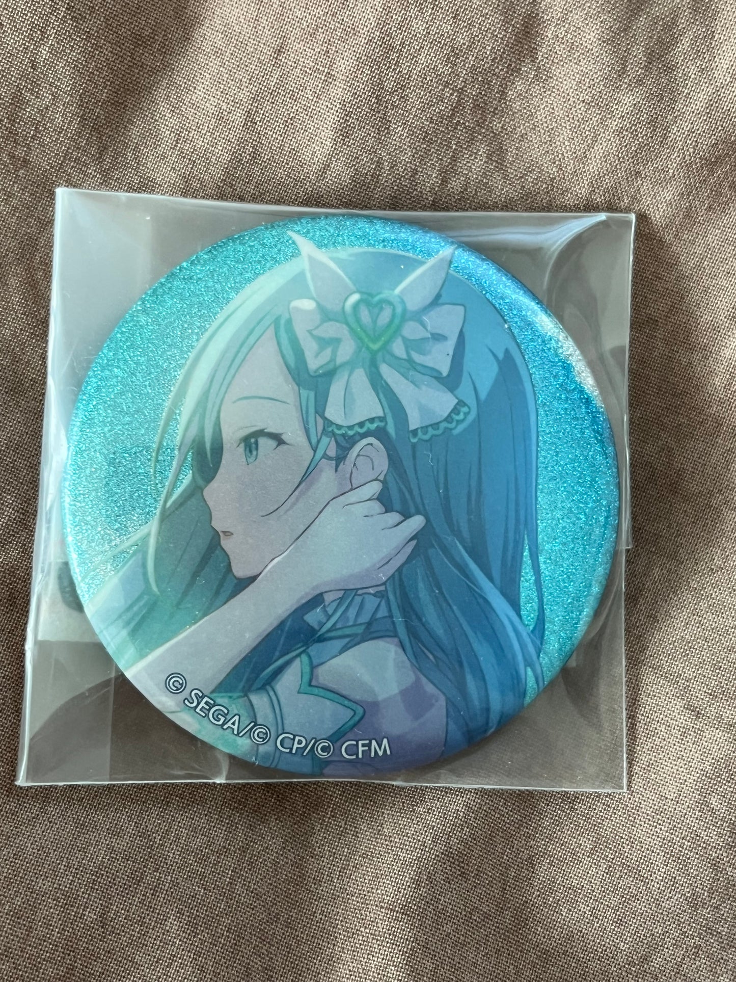 Project Sekai - Shizuku Hinomori “Let's Deliver! HOPEFUL STAGE ♪” Circle Glitter Badge [TRAINED]