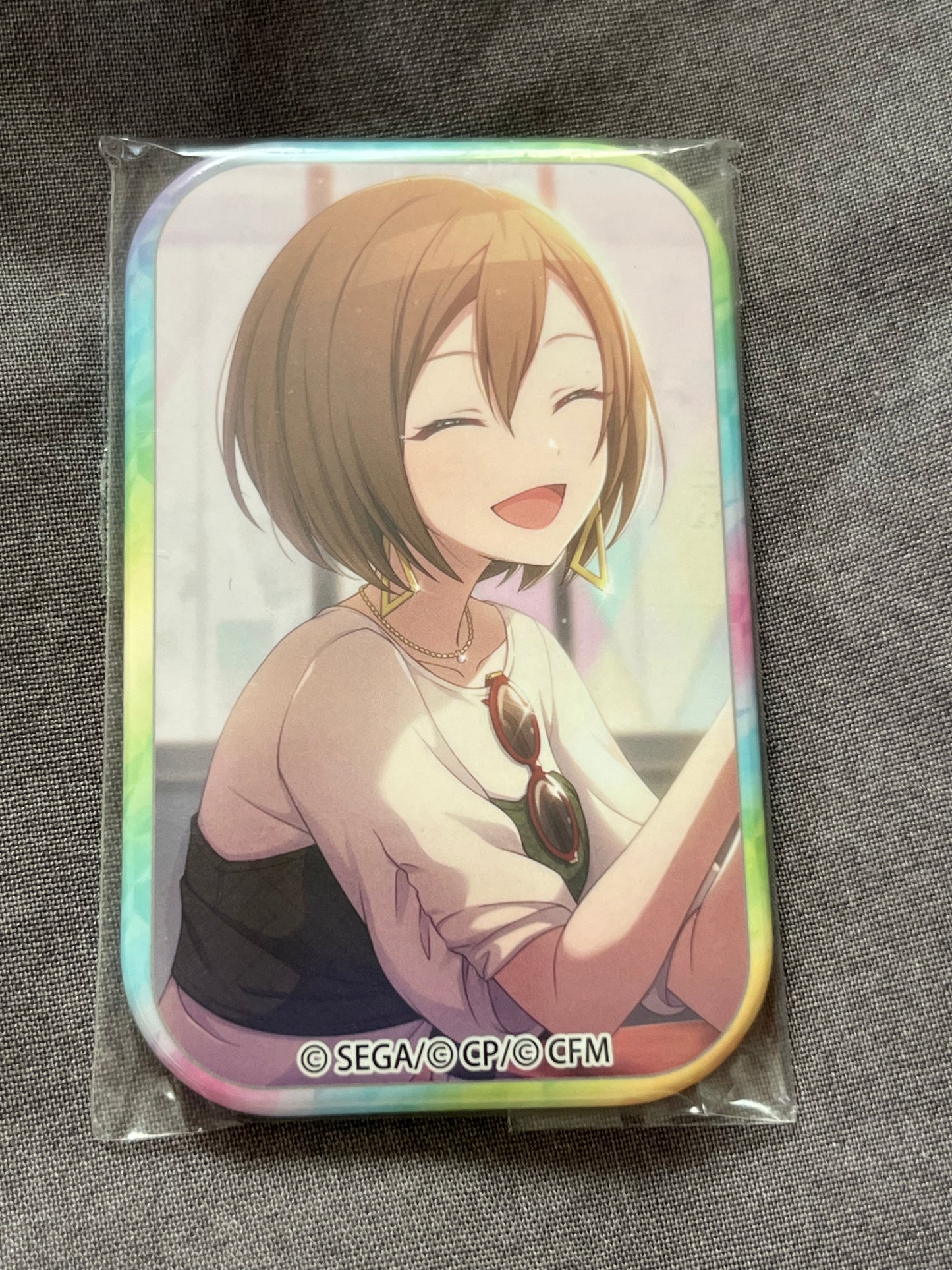 Project Sekai - MEIKO "Talking Coffee Time" Square Badge [UNTRAINED]
