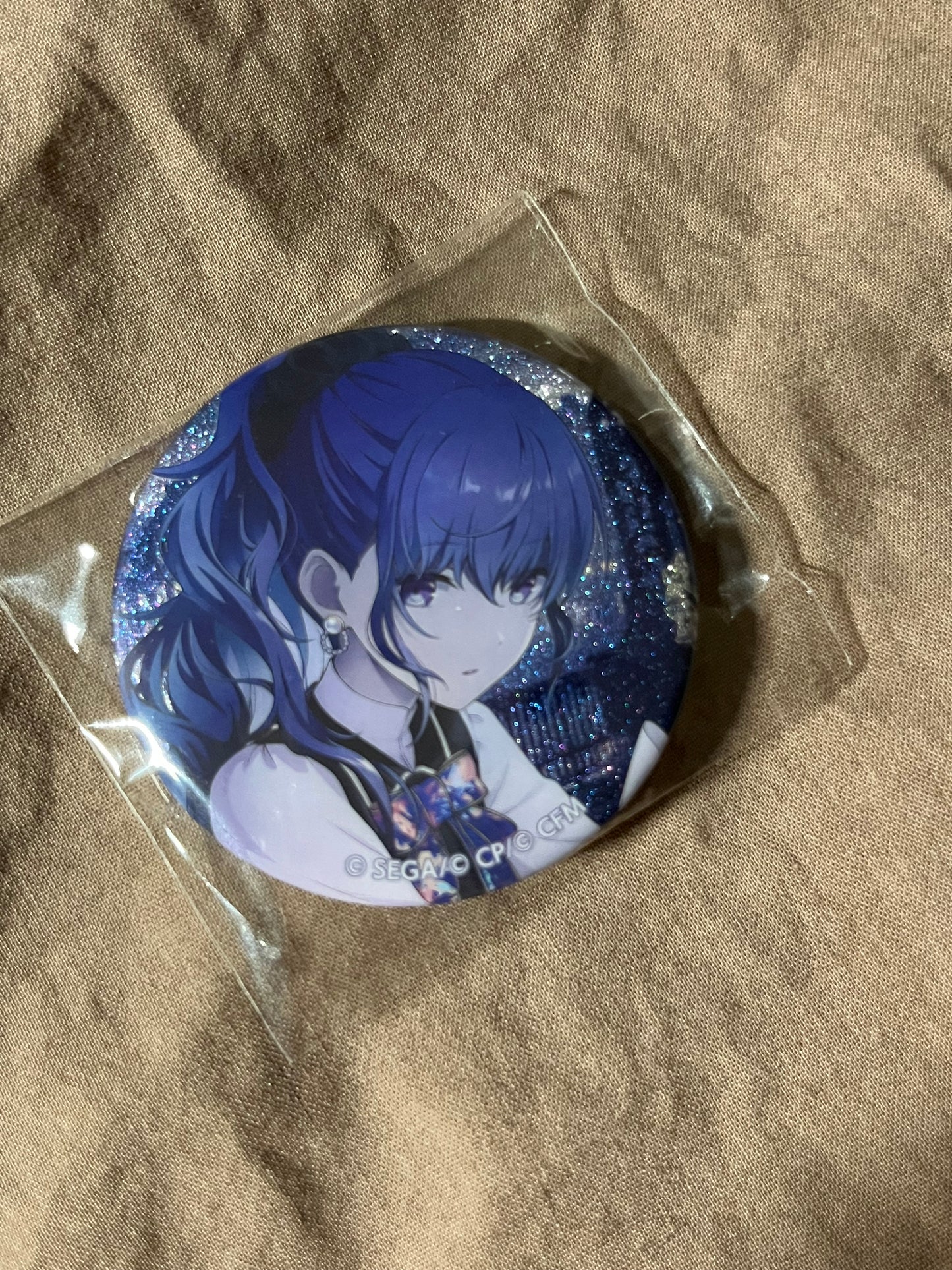Project Sekai - Mafuyu Asahina “Knowing the Unseen” Circle Glitter Badge [TRAINED]