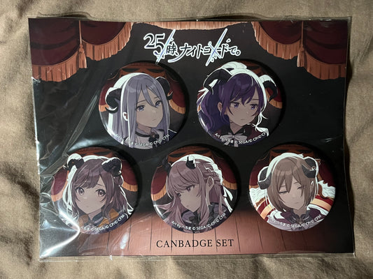 Project Sekai - Nightcord/25:00 "Lower One's Eyes 2DMV" Circle Badge Set