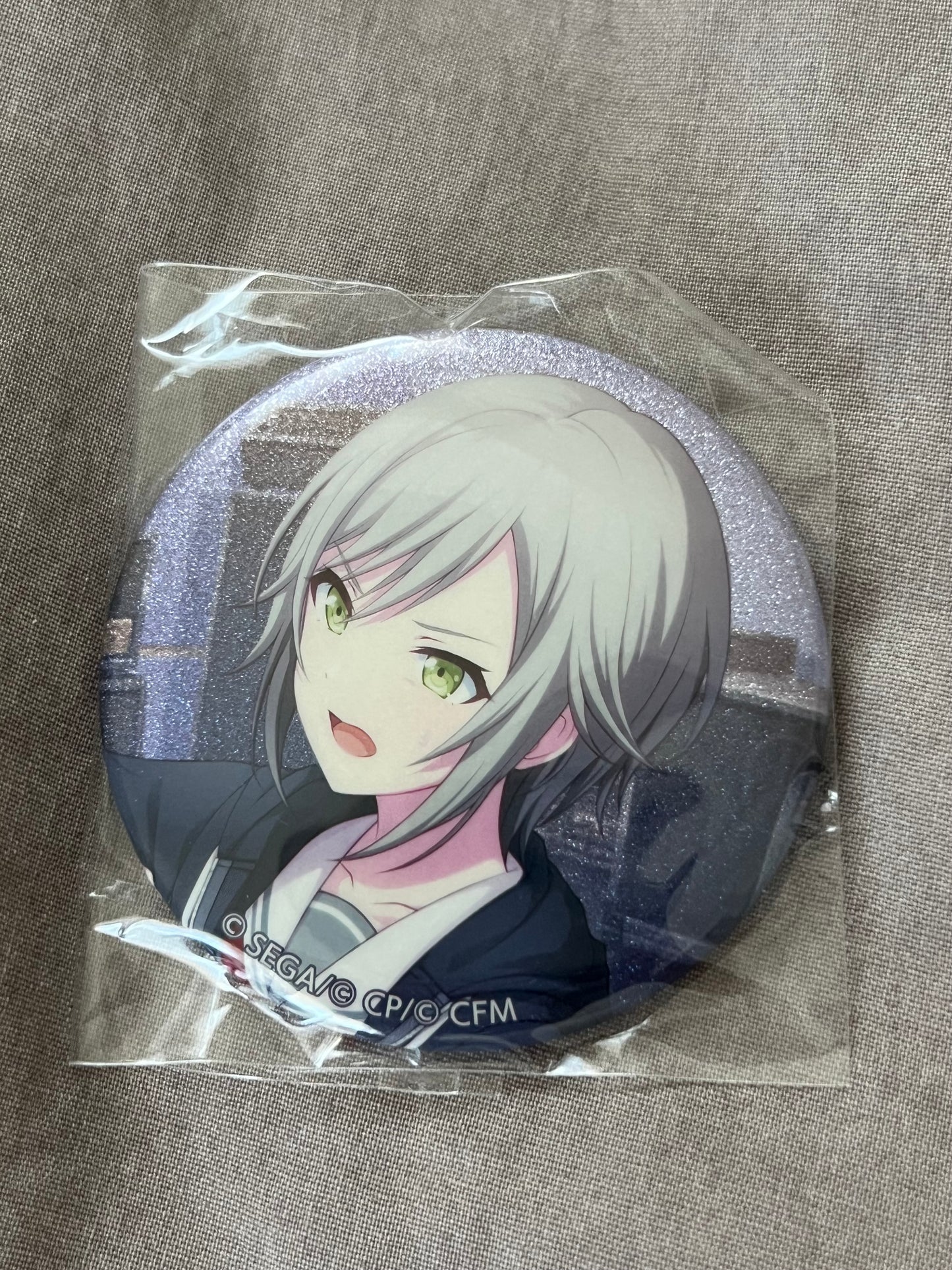 Project Sekai - Shiho Hinomori "Stella After the Rain" Circle Glitter Badge [UNTRAINED]