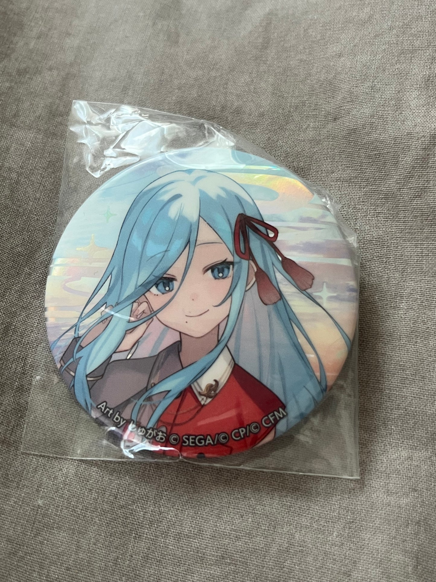 Project Sekai - Shizuku Hinomori “Colorful Live 4th Unison” Holographic Circle Badge