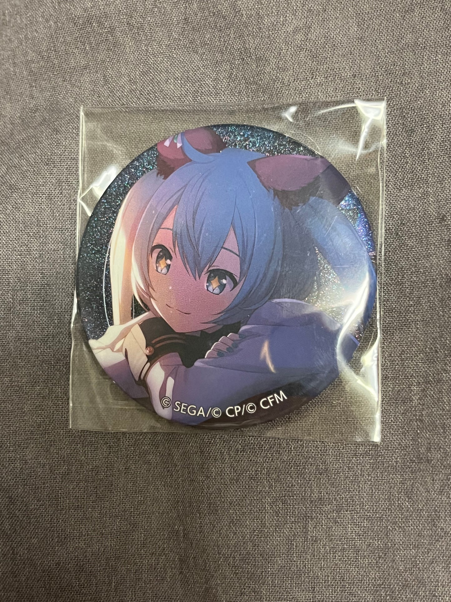 Project Sekai - Hatsune Miku “Feeling Down, Down, Down~” Circle Glitter Badge [TRAINED]