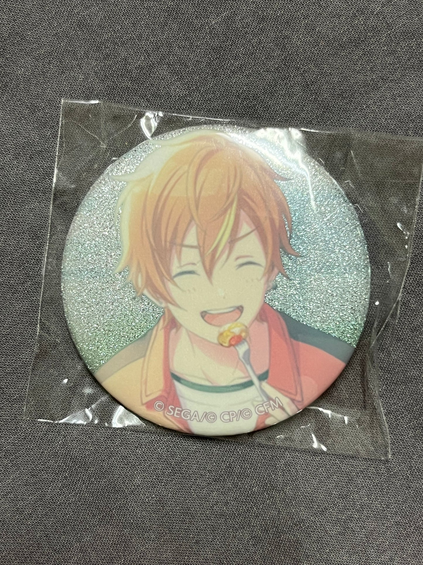 Project Sekai - Akito Shinonome “A Song of Vows for You, Dressed in Pure White!” Circle Glitter Badge [UNTRAINED]