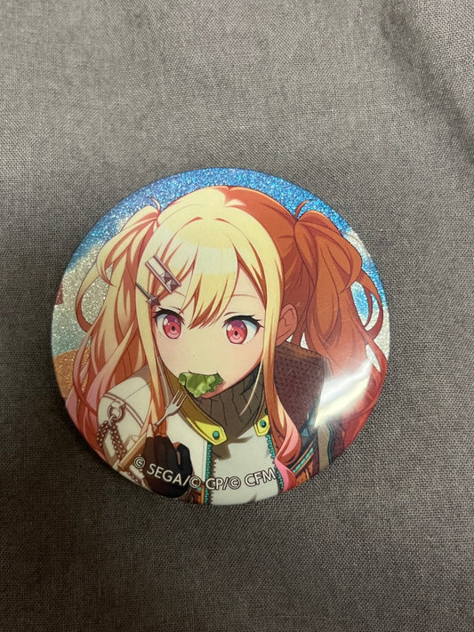 Project Sekai - Saki Tenma "A Lesson From the Future Star" Circle Glitter Badge [TRAINED]