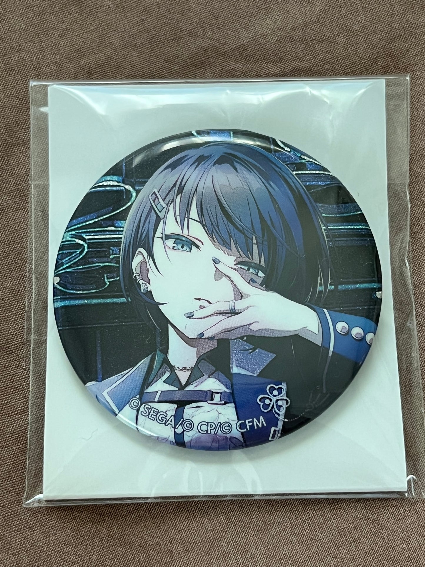 Project Sekai - Haruka Kiritani “Lead to shine more” Circle Glitter Badge [TRAINED]