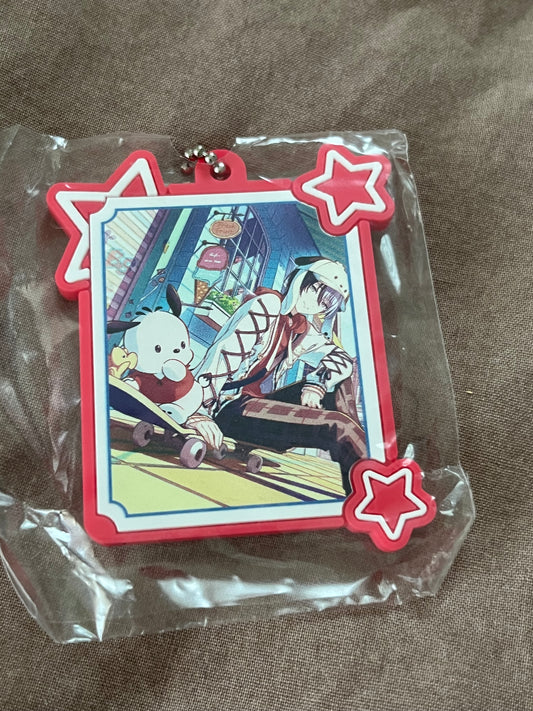 Project Sekai - Toya Aoyagi “feat. Pochacco” Sanrio Rubber Keychain