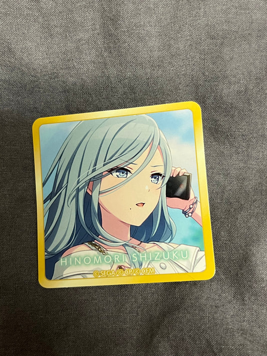 Project Sekai - Shizuku Hinomori “Let's RE:START From Here!” Square Sticker [UNTRAINED]