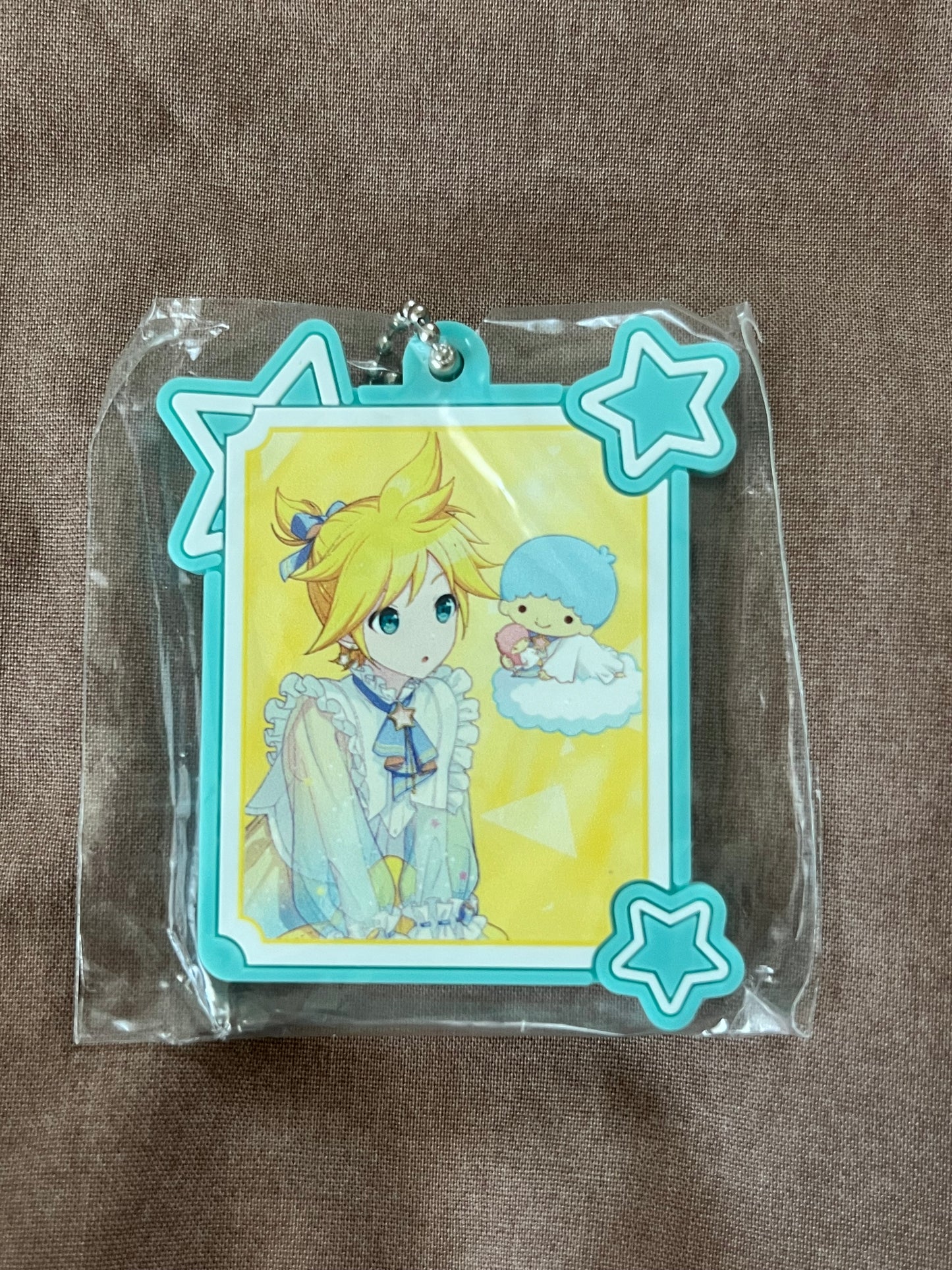 Project Sekai - Kagamine Len “feat. Little Twin Stars” Sanrio Rubber Keychain