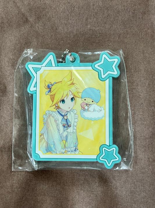 Project Sekai - Kagamine Len “feat. Little Twin Stars” Sanrio Rubber Keychain