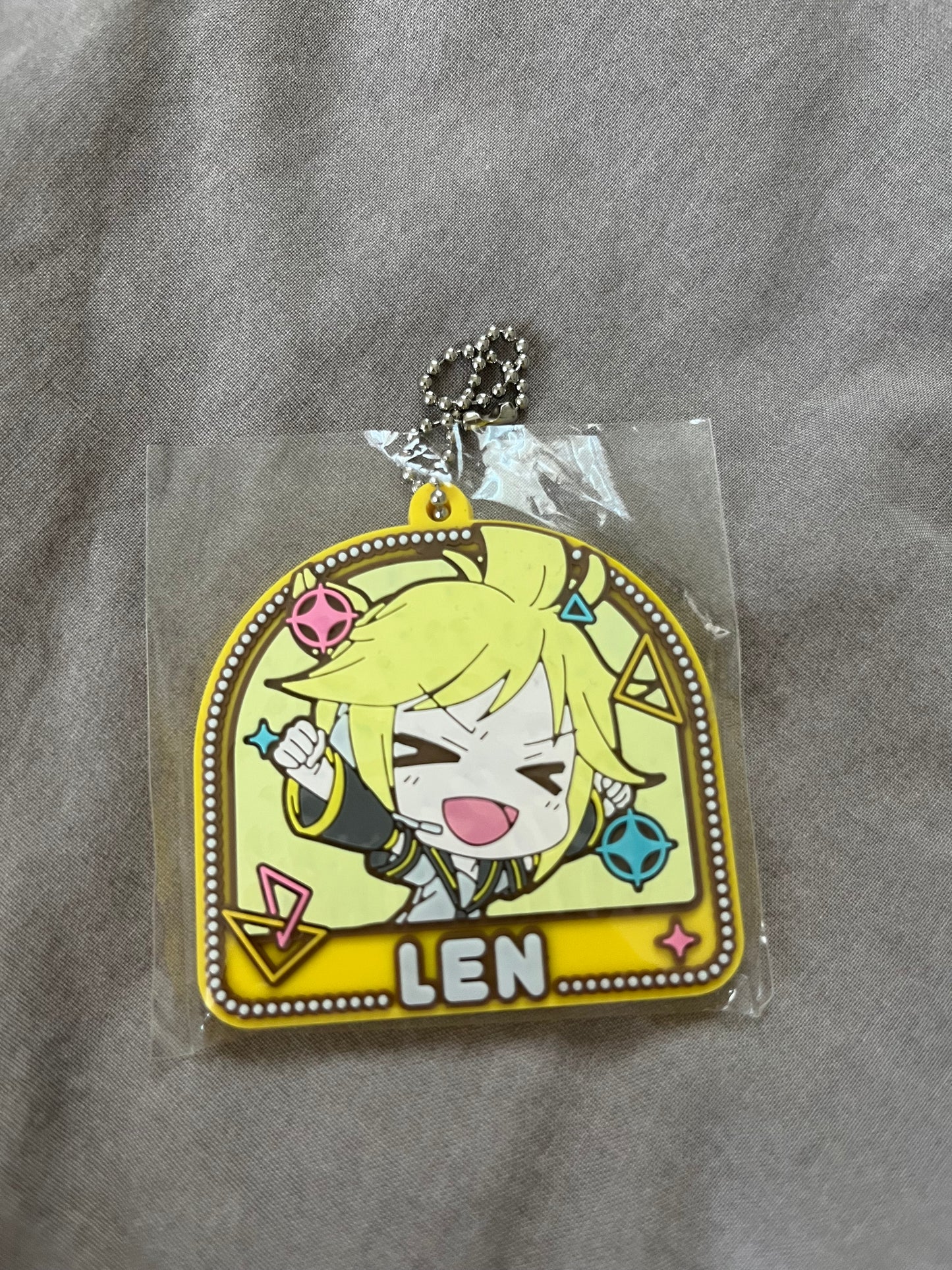 Project Sekai - Kagamine Len “Yay!” Stamp Rubber Keychain