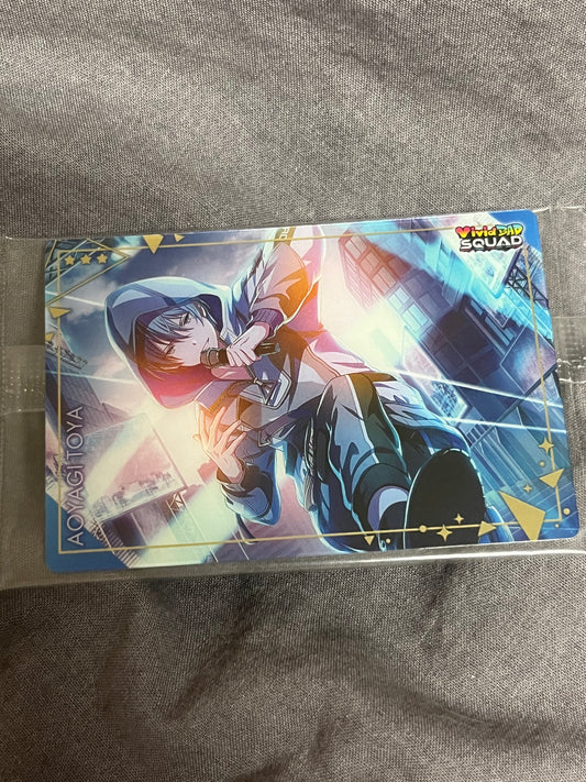 Project Sekai - Toya Aoyagi “Someday, with Our Lyrics Joined Back-to-Back” Wafer Card