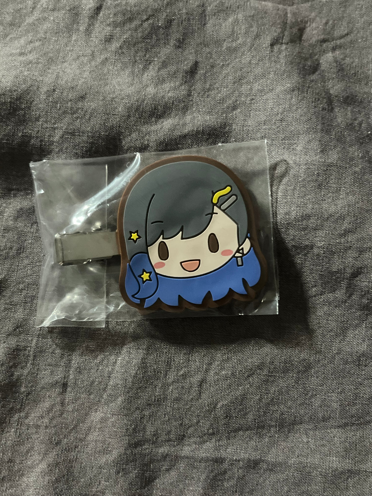 Project Sekai -  An Shiraishi “Brand New World” Fuwa Rubber Hair Clip
