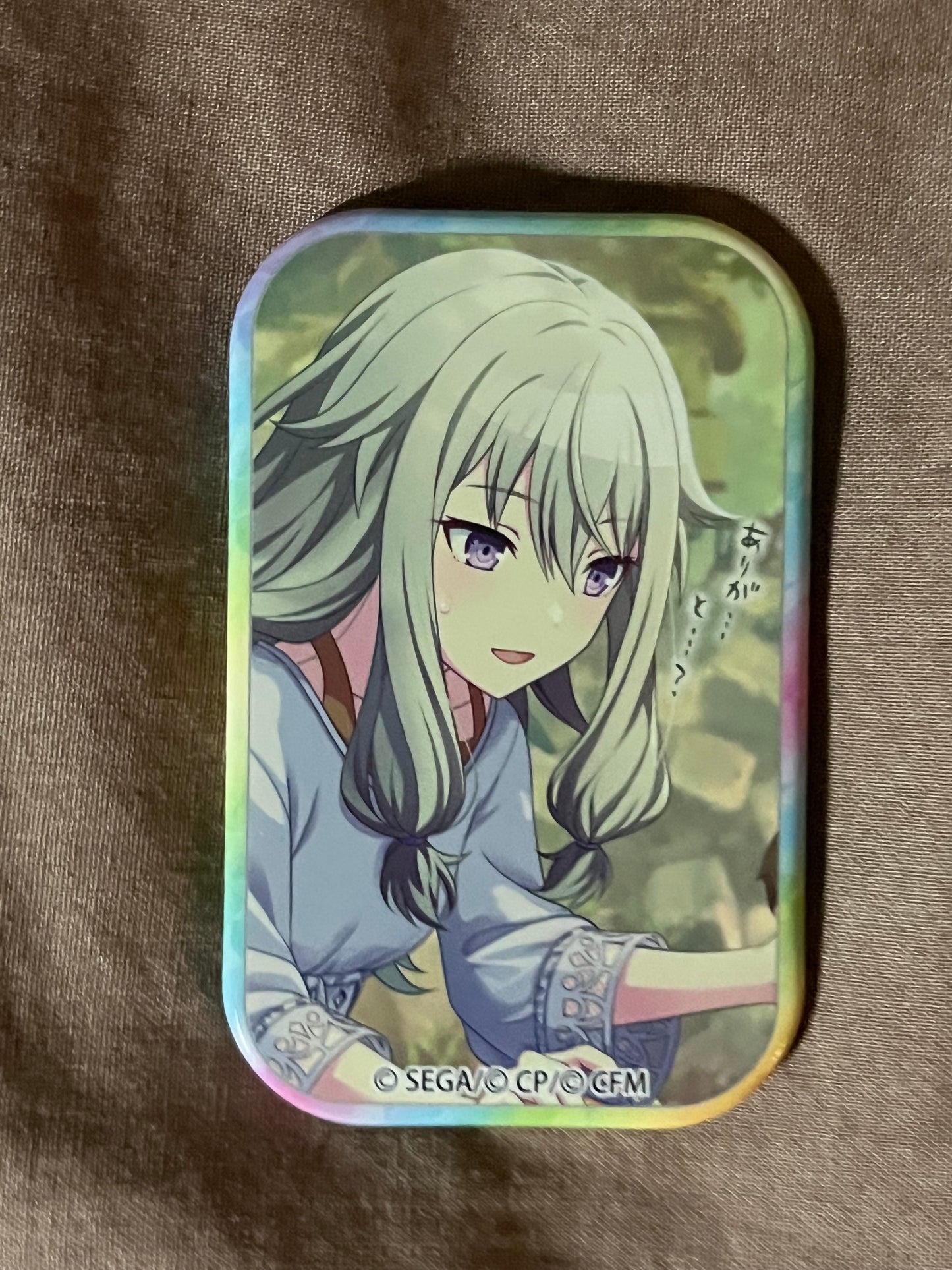 Project Sekai - Nene Kusanagi “A Desperate Situation!? Island Panic!” Square Badge [UNTRAINED]