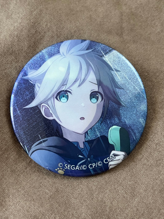 Project Sekai - Kagamine Len "Kindness In A Ribbon" Circle Glitter Badge [TRAINED]