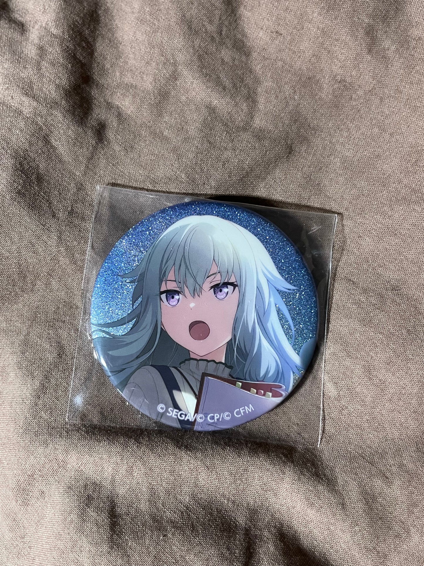 Project Sekai - Nene Kusanagi “The Best Picture Wrap!” Circle Glitter Badge [UNTRAINED]