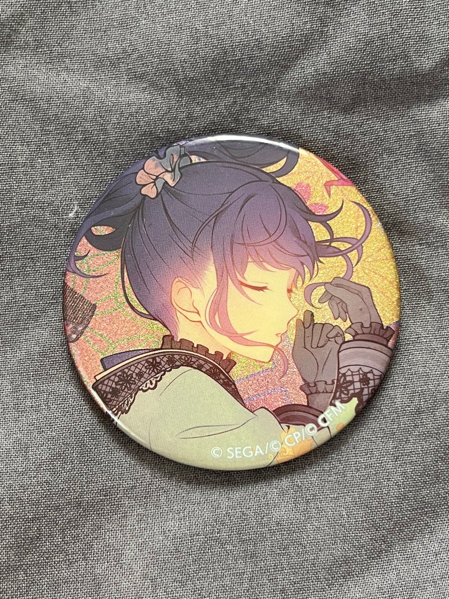 Project Sekai - Mafuyu Asahina "Stretch Our Legs A Little" Circle Glitter Badge [TRAINED]