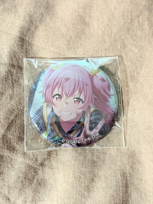 Project Sekai - Airi Momoi “Tell Me Your Problems! Exciting Picnic” Circle Glitter Badge [UNTRAINED]