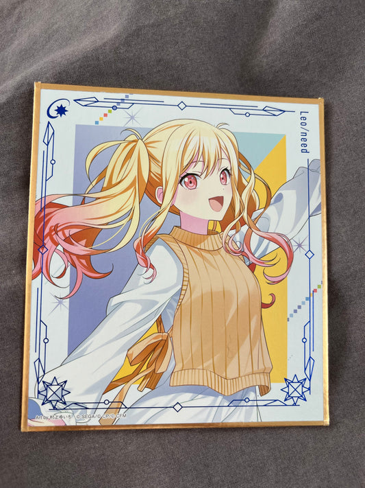 Project Sekai - Saki Tenma "Brand New World" Shikishi Board