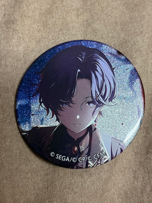 Project Sekai - Mafuyu Asahina “Relax Teatime” Circle Glitter Badge [TRAINED]