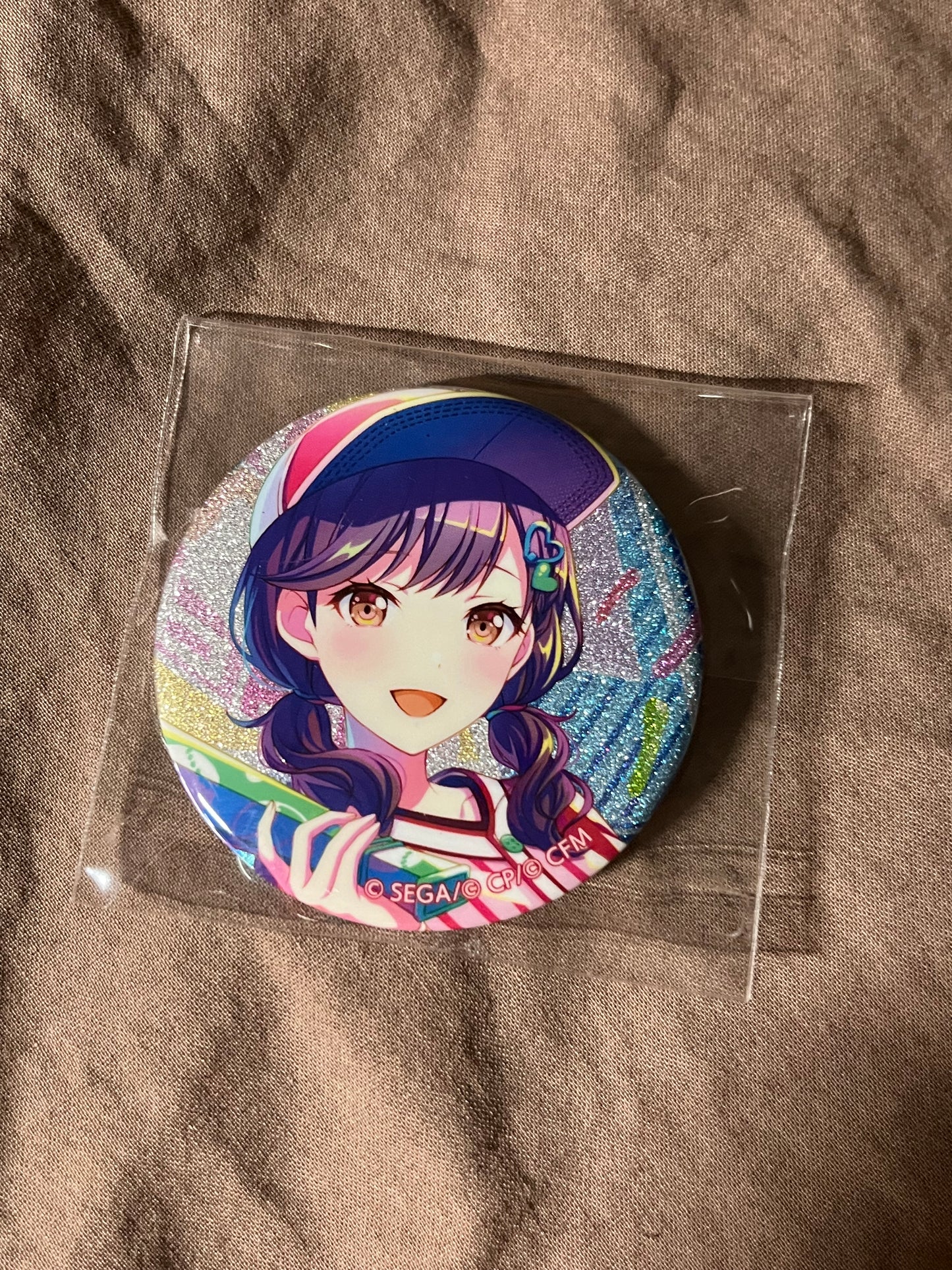 Project Sekai - Ena Shinonome “Let's Enjoy Together! Spojoy Park” Circle Glitter Badge [TRAINED]