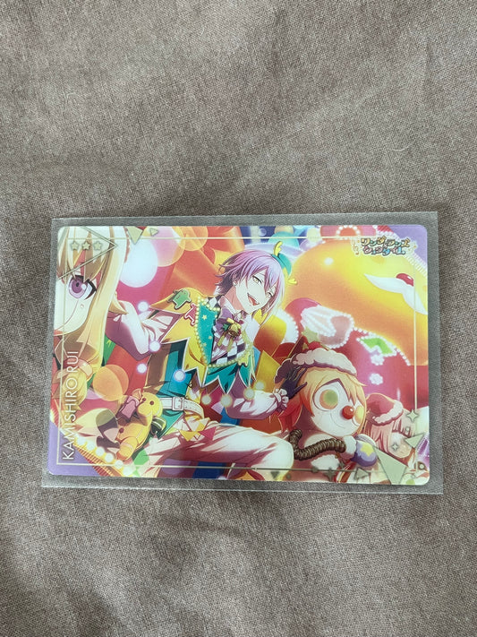 Project Sekai - Rui Kamishiro “On a Holy Night, with This Singing Voice” Wafer Card