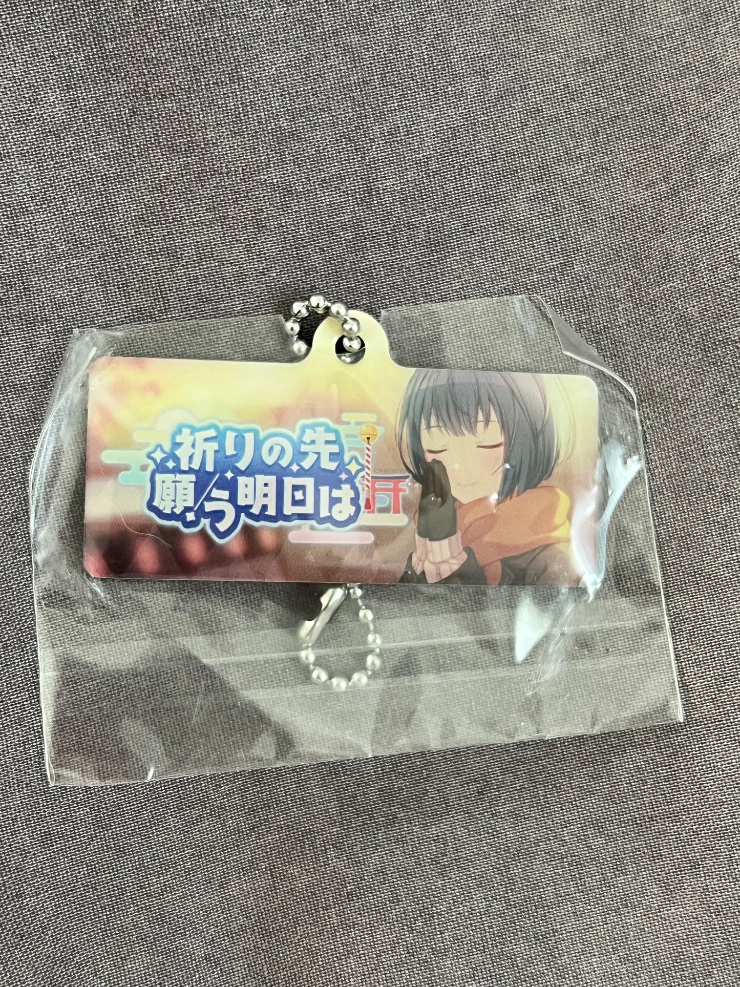 Project Sekai - Haruka Kiritani “Beyond Prayers, the Tomorrow We Wish for Is...” Metal Event Keychain [UNTRAINED]