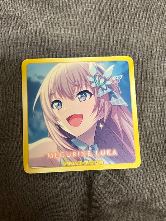 Project Sekai - Megurine Luka “Let's Deliver! HOPEFUL STAGE ♪” Square Sticker [TRAINED]