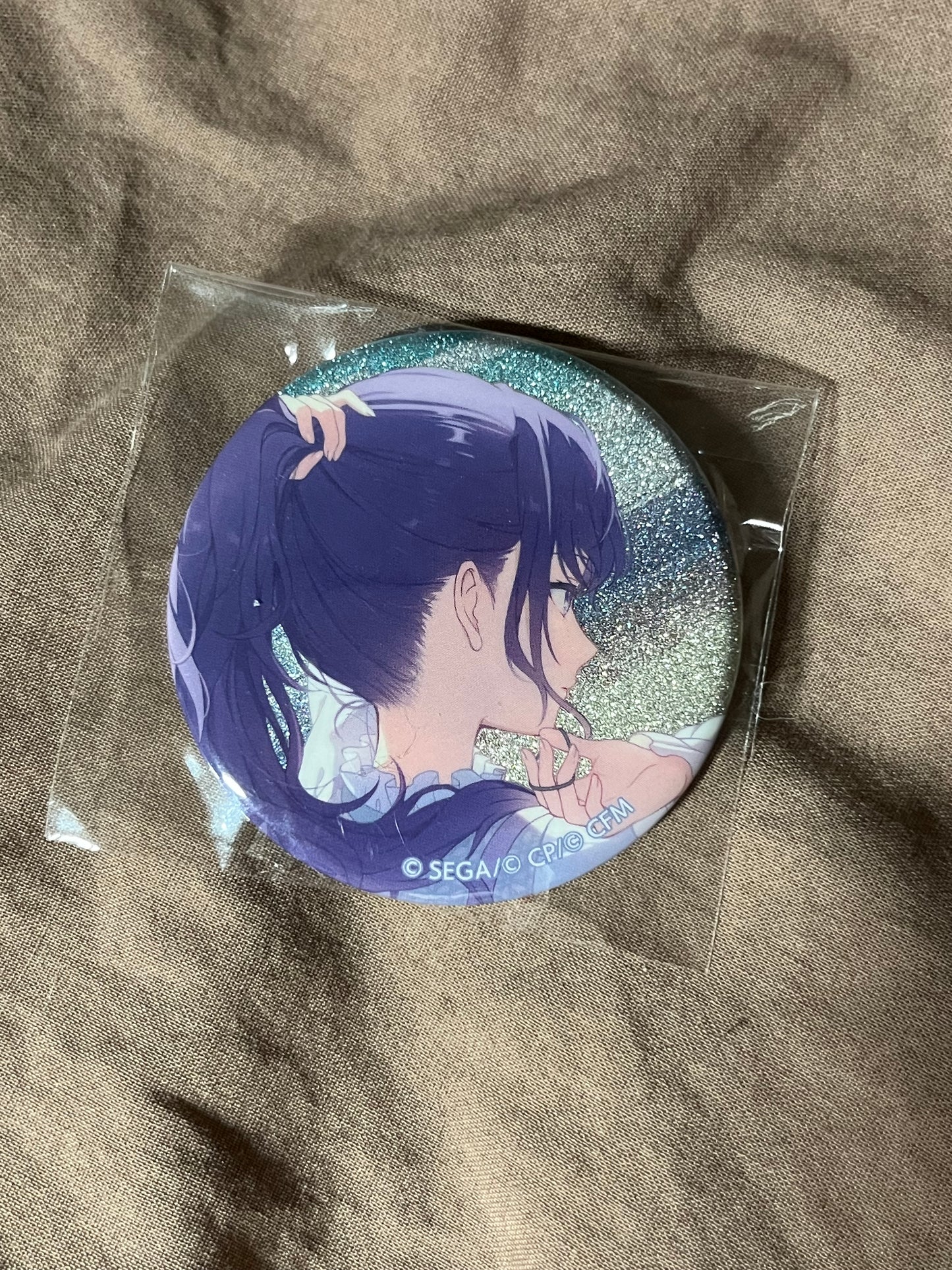 Project Sekai - Mafuyu Asahina “Knowing the Unseen” Circle Glitter Badge [UNTRAINED]