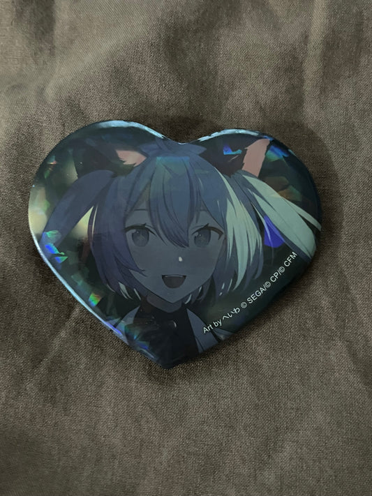 Project Sekai - Hatsune Miku "Donna Ketsumatsu ga Onozomi dai? 2DMV" Holographic Heart Badge